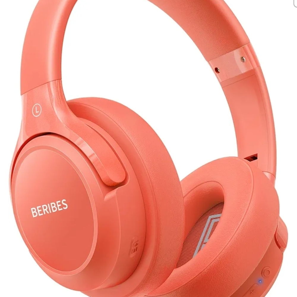 Orange Over-Ear Headphones with Modern Design